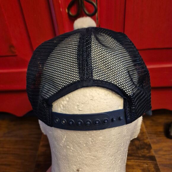 Vintage BF Goodrich Snapback Trucker Hat Small Brim Pom Pom Made in USA Noved - Picture 2 of 8